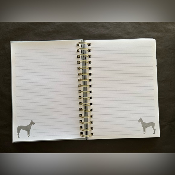 Chic Dog Lover's Spiral Notebook with Gold Elastic - Picture 5 of 5